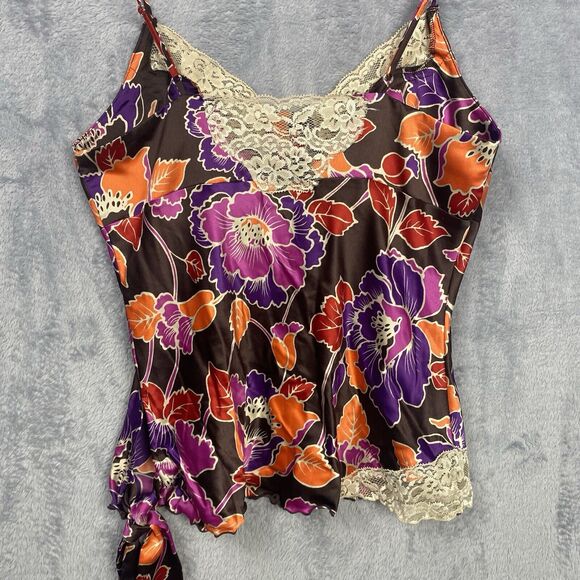 Mixit Tank Top Lace Floral Small Babydoll Y2K Cottagecore Fairy Grunge Spaghetti - Picture 7 of 10